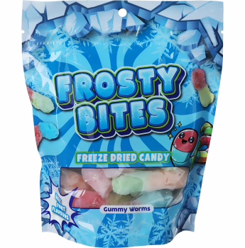 FROSTY BITES - Freeze Dried Candy Gummy Worms 50g